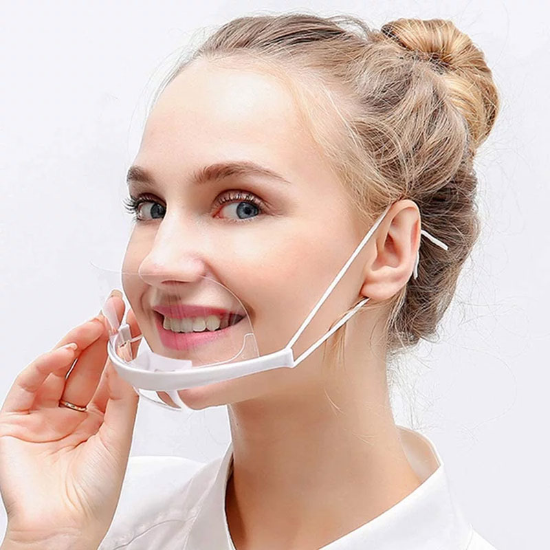 Hot Selling Producent Køkken Anti Fogging Transparent Mouth Shield Cover