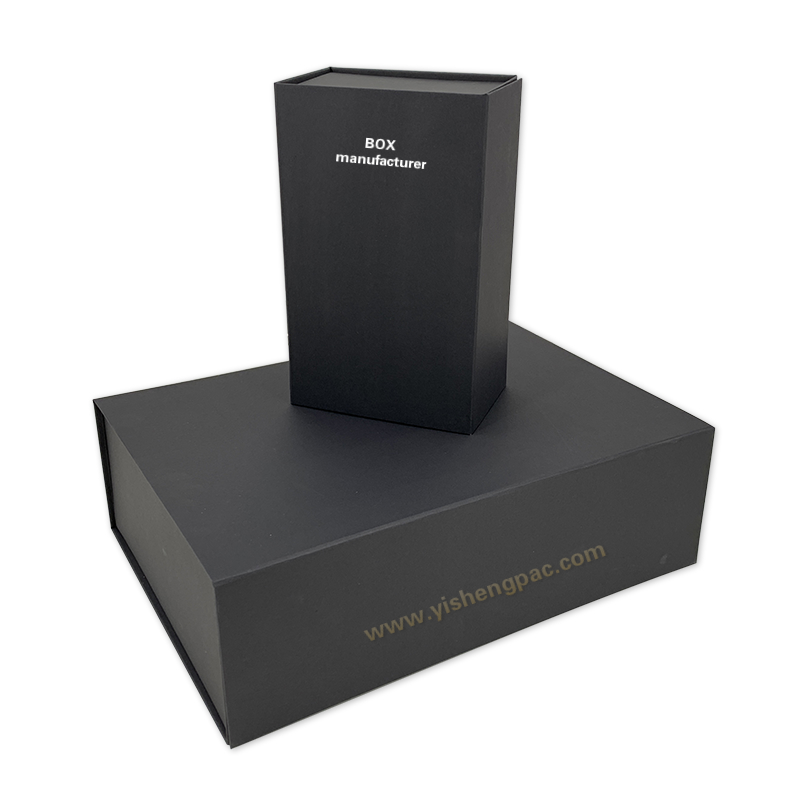 Topkvalitet grå sammenklappelig gaveæske til kjole og andet tøj