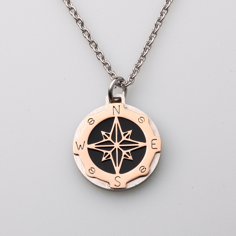 Italien stil rustfrit stål smykker ror vind anker vedhæng mænds halskæde lavet i Kina