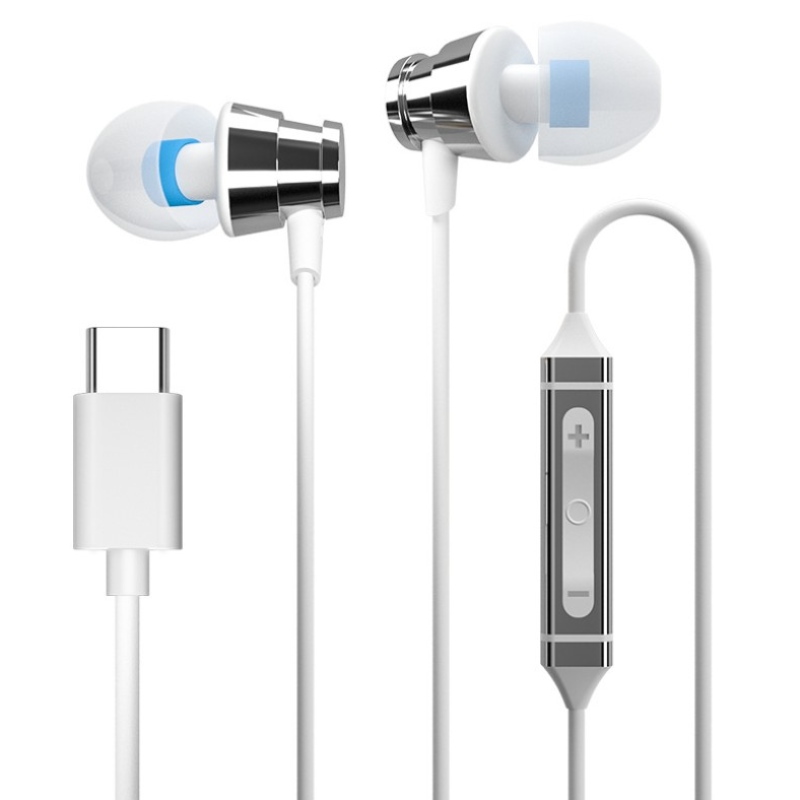 HIFI In-ear Super Stereo Sound Earphone Headset Type C Kablet hovedtone til Huawei Xiao Samsung