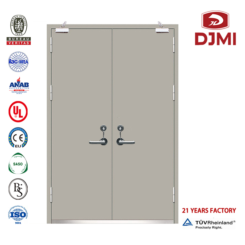 Hot Quality Hollow Metal Proof Fire Resist Steel Door Høj kvalitet Fireproof Doors 10C Double Swing Steel Fire Rated Front Door Billige rustfrie døre Whi Certificate 10C Double Swing Ul Listed Fire Rated Steel Acoustic Door For