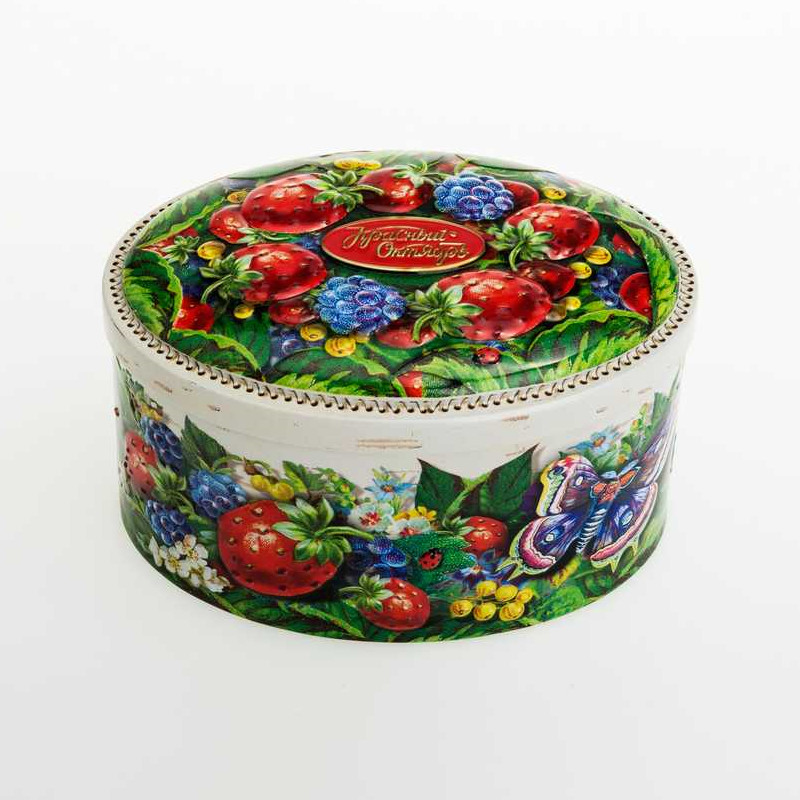 Fancy Oval Shape Candy Tin DR0504A-01 146x107x85