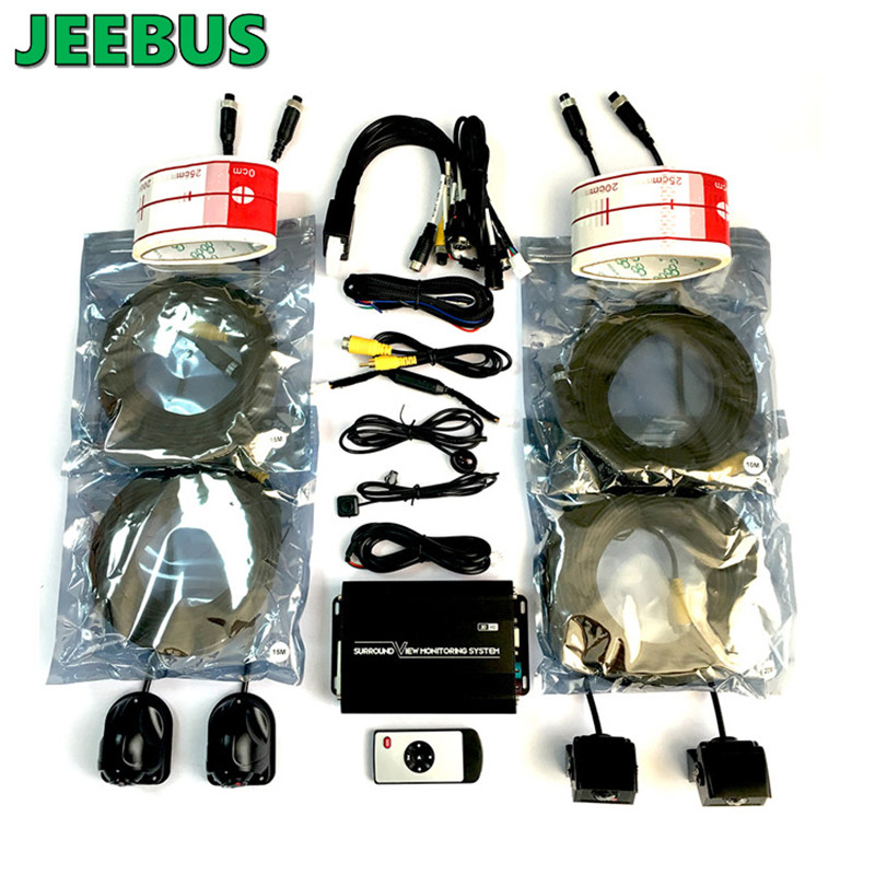 Supper HD Night Vision Vandtæt Universal 3D 360 graders visningssystem til Truck Bus Coach