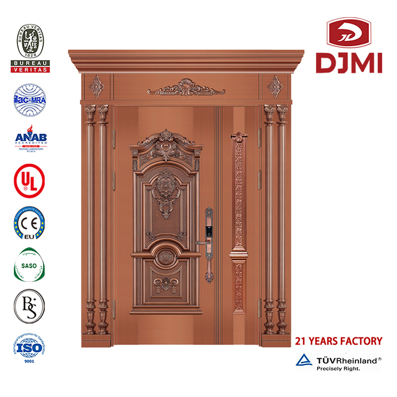 Nye indstillinger Design Design Panted Steel Wood Doors Armoured Security Døre Kinesisk Fabrik Forest Wood Design Moused Veneer Steel Door Material Armoured Doors High Quality Price Pivot Dør Steel Armoured Door Dør
