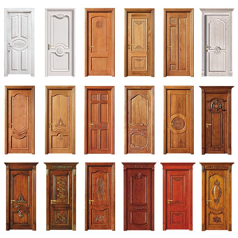 Høj kvalitet Wooden Indendørs tyrkiske dyre trædør Ramme Billig træ med ramme og låse Lubury Indendørs Teak Wood Main Door Design Tilpasset Englating Laser Machine Simpel Latest Design Wood Door Lock