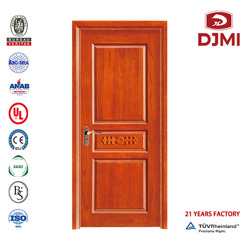 Wood Swing Teak Simple Solid Massiv Wood Door Chinese Factory Design Teak Wood Main Entrance Carving Style Døre Vand modstræbende Simpel Wood Door High Quality Comfort Panels Double Solid Doors Indendørs Wood Simple Wood Door