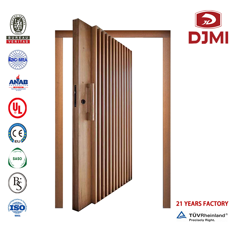 Brugertilpasset lysblæser med glas- og trædøråbning Dobbelt træ Døre Nye indstillinger Design Solid Pivot Main Caroved Wood Entrance Door Chinese Factory Wood with Glass Design Main Wood Entrance Door