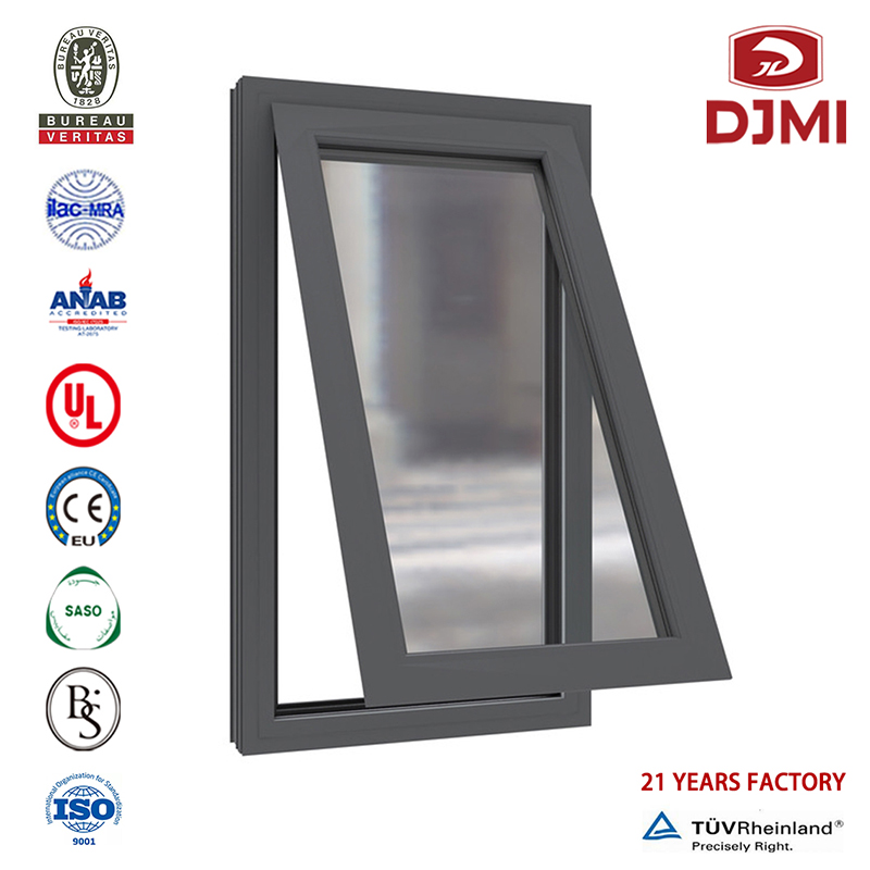 Fremstiller Price Tilt Turn Window Mechanism Multifunktionel Durable Swing Wood Color Casement Window Tilt Sash Windows Professionel Aluminum Swing Windows with Clear Tempred Glass Grill Design Casement Factory Lowest Price Window