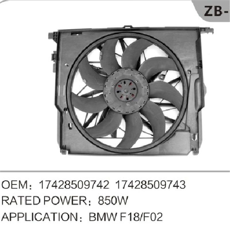 Motor Radiator Fan OEM 17428509742 til BMW F02 F18