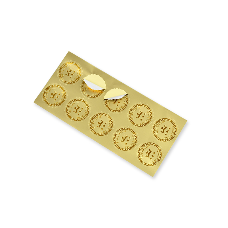 Guldfolie klistermærker