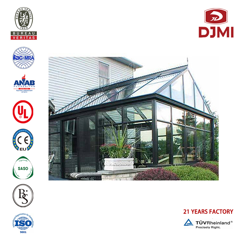 Sunroom Flat Roof Winter Greenhouse Lamineret Glas Aluminium Sunrooms New Design Room Sun House Insulated Glass Wind Bevis Aluminum Sunroom New Hot-Selling Enclosure Sunroom Aluminum Ramme Flat Roof and Folding Door Green House