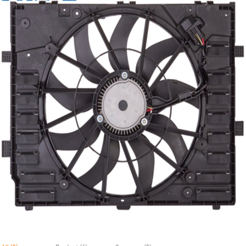 7P0121203K Auto Engine Radiator Cooling Fan for VW Touareg