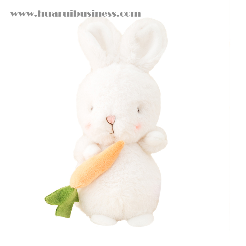 Thicken kaninpels legetøj, dukke med stjerne med gulerod kan være med nøglering, størrelse 23cm
