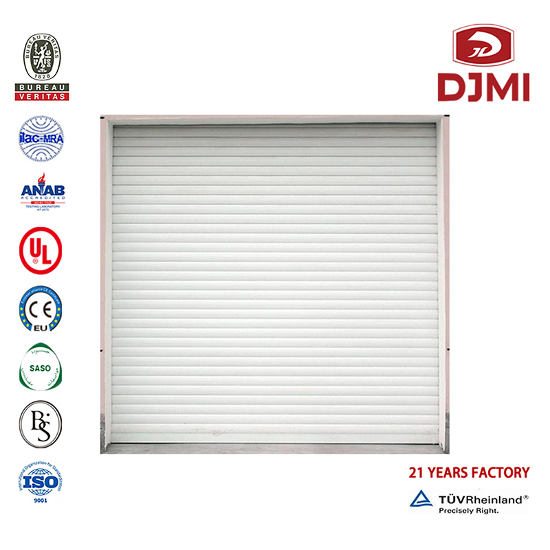 Multifunktionel Kold isolering Overhoved Sectional Steel Moderne garagedør Professionelt Rul op Aluminum Panel Overshead Door Garage Door New Design Moderne Døre Brand Oversead Door