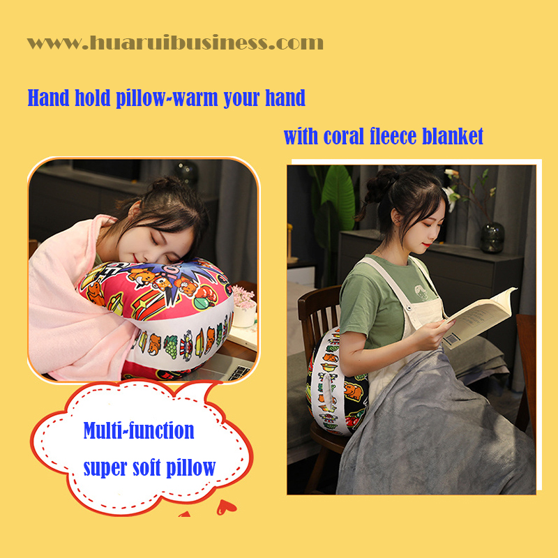 Lege, der udskriver spandex, superbløde puder/sofa/reklameartikler/kan være som premium,fyldes med 3D-bomuld,med koralskindet tæppe,med sidelomme til at holde og varme hænder