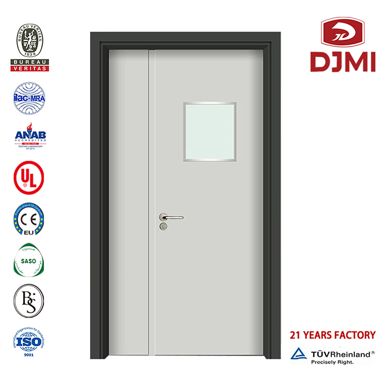 Tilpasset Maling Grade Fiberglass Hotel Equipment European Design Door Section Stain Grade Eksterior Doors Hotel Fire Nomed New Model Hospital Dør kinesiske fabriks Custom Doors Hotel Moderne Hospital Dør