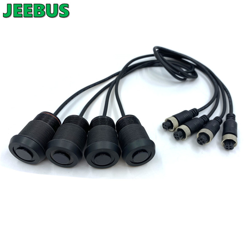 Supper HD Night Vision Camera med Radar Parkeringssensor til camper Sedan Køretøj