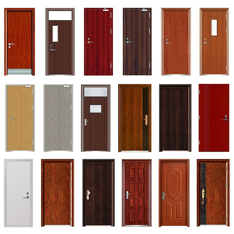 Professionel dobbelt jernsikker konstruktion Villa hoveddør Ny design Stål Dobbelt sikkerhedsdør Eksterior Metal Fransk Wright Iron Single Entry Doors Brand New Mobile Home Security Doors Main Entrance Design Exterior Villa Door