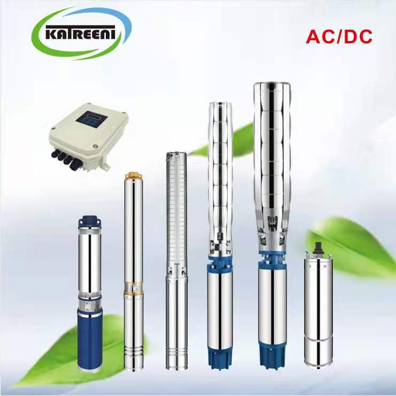 2 tommer dybt brønde borehul nedsænkbar skruevandspumpe 2qgd til solpumpesystem