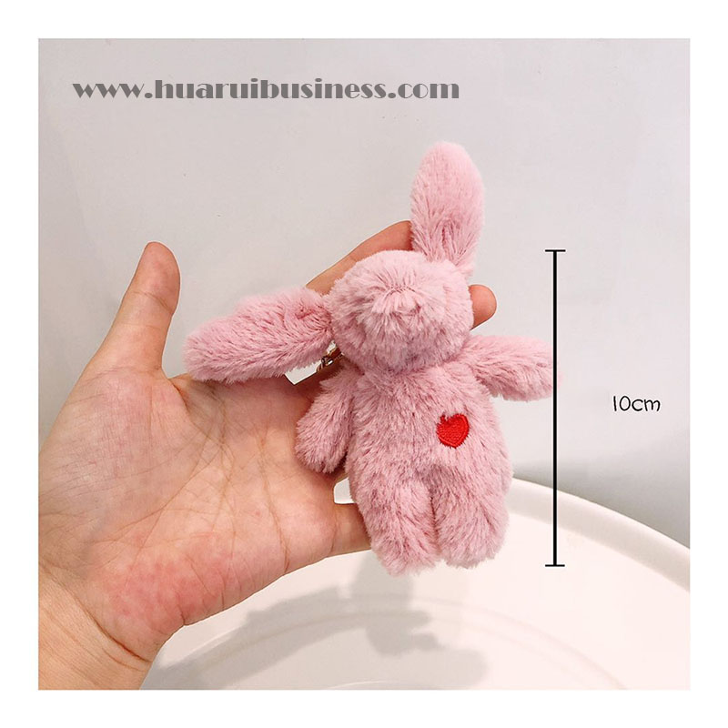 Plush kaninlegetøj/nøglering/nøglering/nøglefinder
