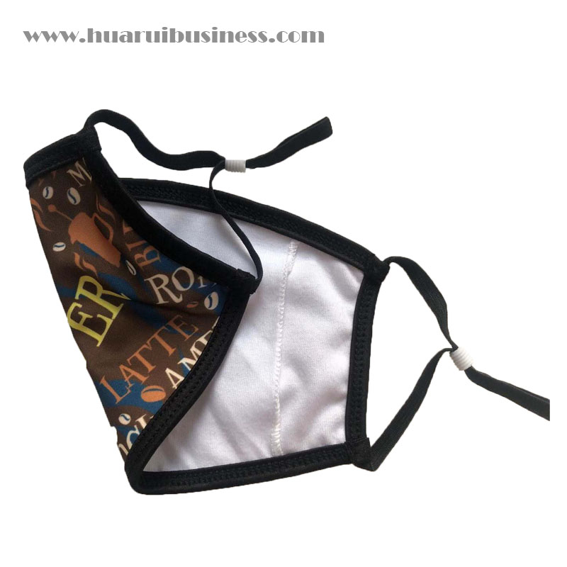 masker, ansigtsbind, to lag, justerede ørebånd med 0.5mm elastiske bånd