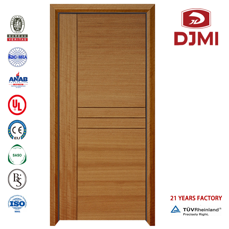 Tilpasset Veneer Enkelt Brandbevis Dør Oak Solid Wood Indenrigsdøre Nye indstillinger 3X3 Rammer China Manufacturer Fire Solid Wood Door Factory Ul 10C Wooden Brandsikker dør