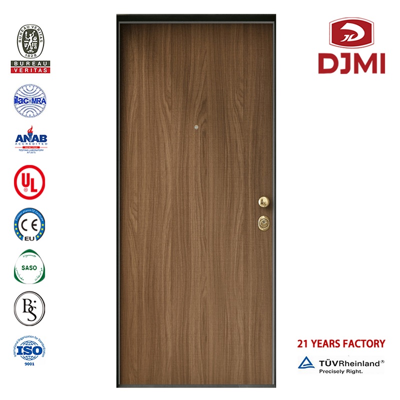 Høj kvalitet 1.5 Timer rated Composite Fire Doors Moderne Wood Door Design Billige præ-Hung Doors Bevis in Shanghai Ekstern Fire Door with Vision Panel Tilpas Hpl Laminerede Døre Highstigning Bygning Solid Wood Panel Door