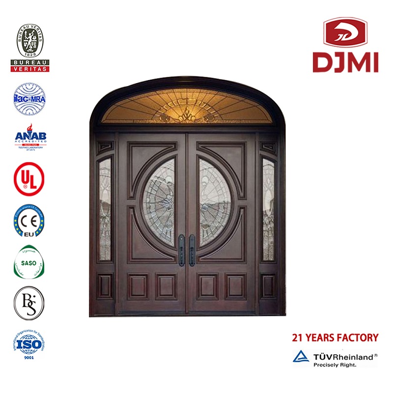 Brugertilpassede Solide Døre Barn Dør Nye indstillinger Høj kvalitet Primær Indenrigsdøre Wood Dør Kinesisk glasfabrik Glas Design Kunstnerisk Sliding Sort Frame Trædør