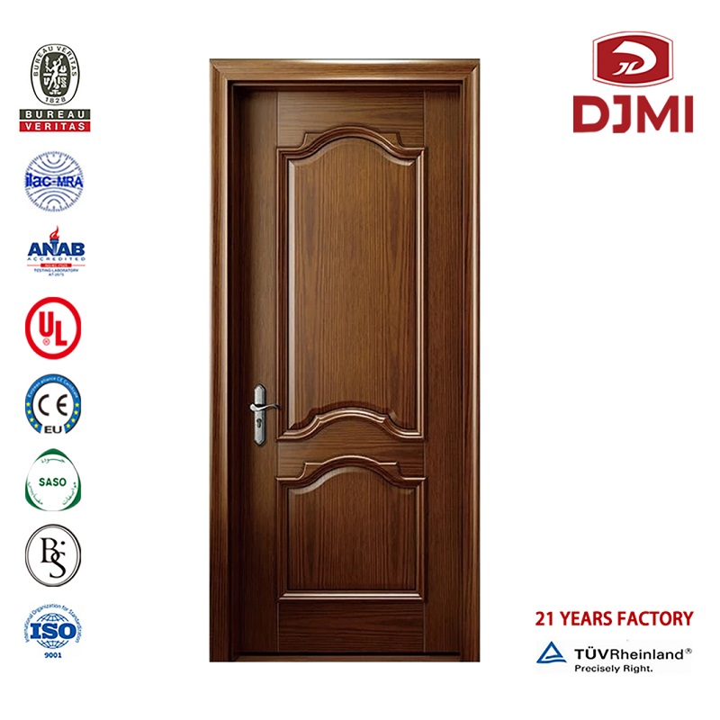 Brugertilpassede konstruktioner Yderste døre Glas Dobbelt dør Nye indstillinger Træ Entrance Panel Sølv Insert Solid Wood Door Chinese Factory exterior Wood Indvendig trædør Med Glas Insert