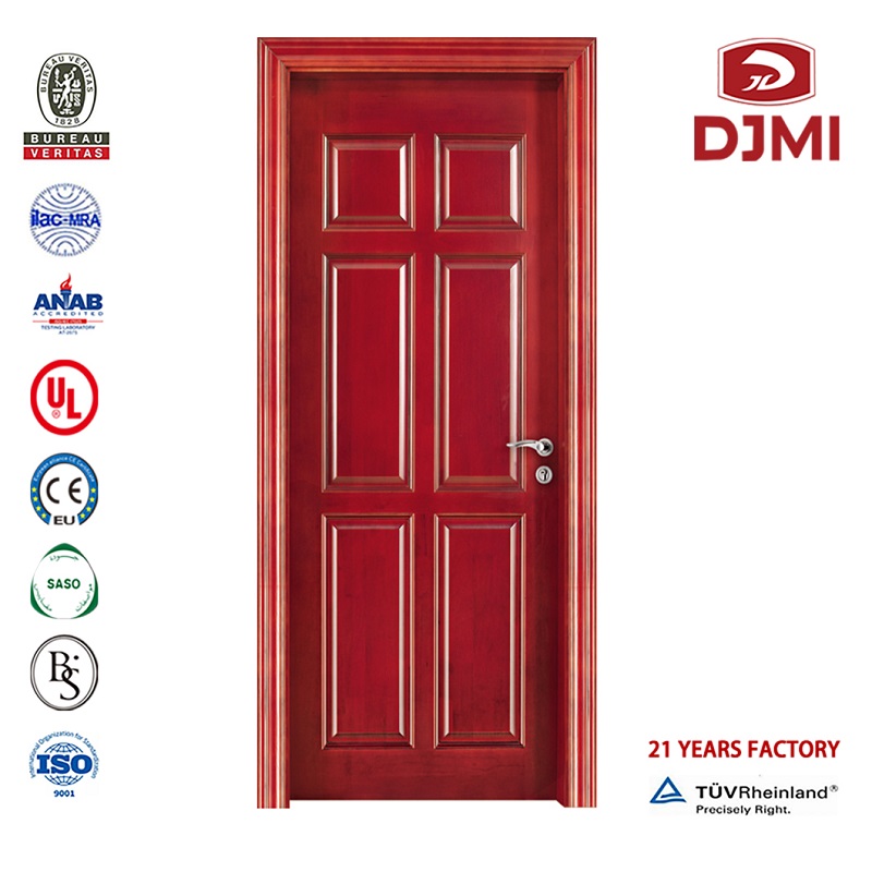 Veneer Timber Bedrifter Vertikale Inserts Wood Door Med Glass Indenrigsfabrik Fransk Inserts Jinqi Solid Wood Cabinet Med Glasdøren Høj Skovdesign til trædøre foran trædør med glas