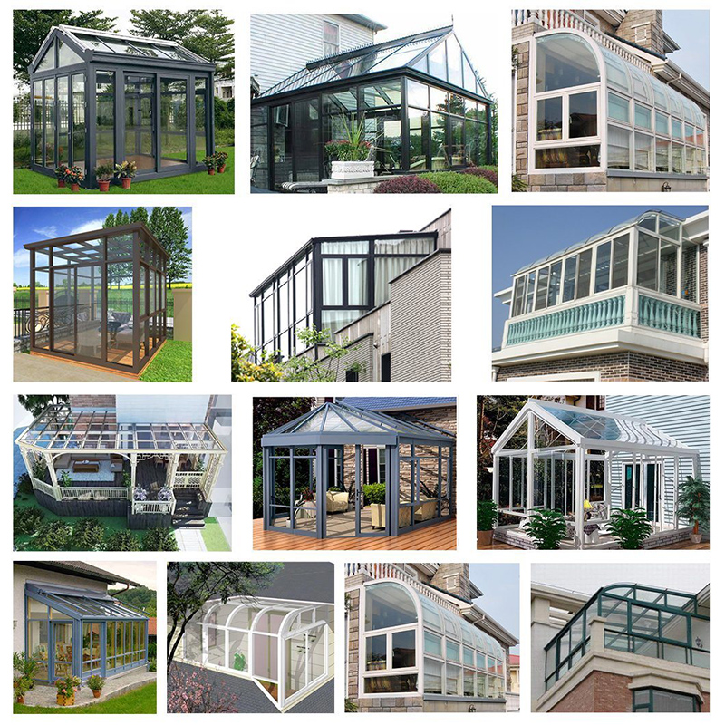 Professionelle Panels Glashuse Portable Aluminum Sunroom New Design High Quality Sunrooms Glass Green House Brand New Aluminium Design Insulated Glass Sunroom Aluminum Sunrooms