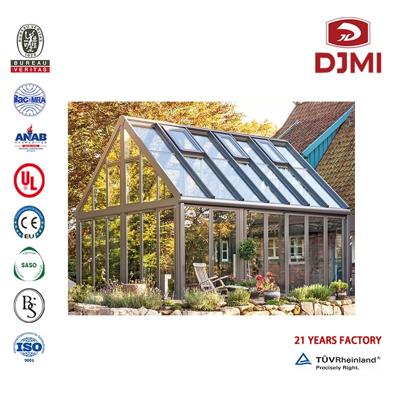 Rimelig Mødestue Design New Billige møbler til salg af midlertidigt glas Balcony Sunroom Shanghai Factory Price Winter Garden Hot Selling As/Nzs 2208 Tempred Roof Aluminum Sun Room/ Sunroom / Glas House