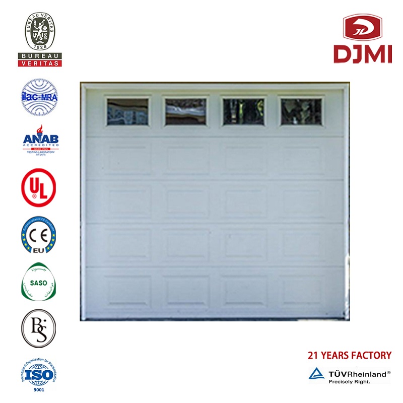 Brugerindstil fabrikkens pris Åbner garage Sektorbestemt Overhoved Dør Multifunktionel hvid farvestandard standard aluminium overfladebelægningsgrad dør Professionelt hvidt Overhoved Sectional Doors Leverandør Black Color Garage Door