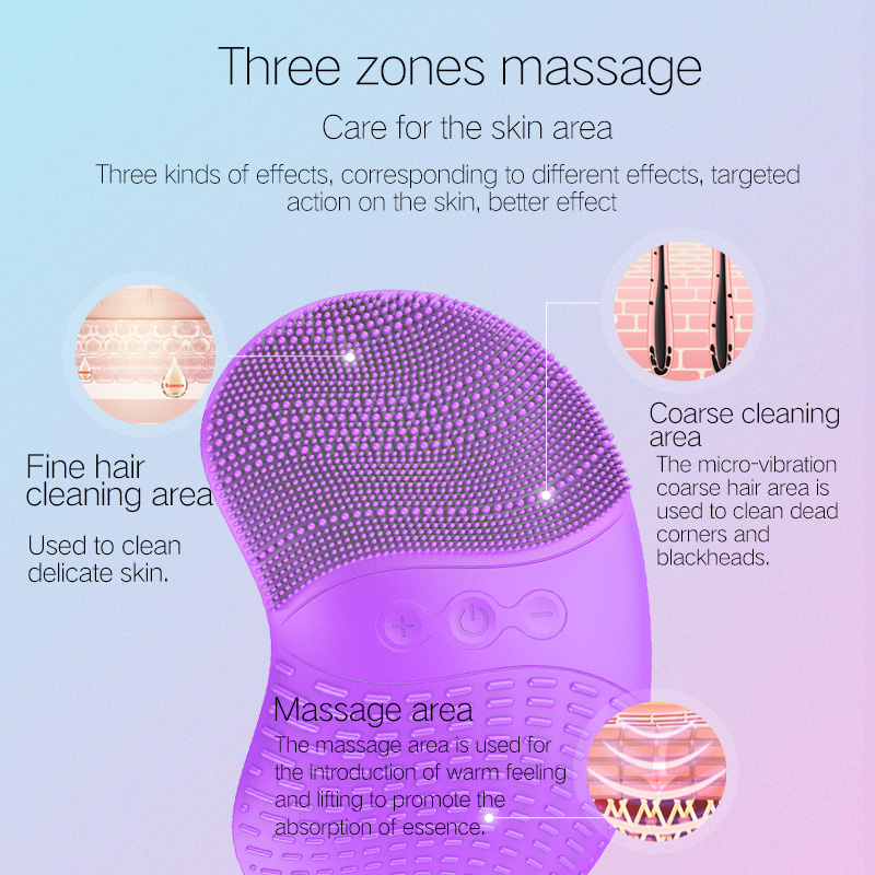 Ansigt og kropsbørste spa rensende system elektrisk exfoliating facial renere børste