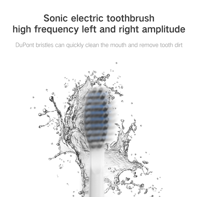 Varm voksen oralnano sonic kraftig genopladelig smart elektrisk tandbørste tandpleje rengøringsmiddel