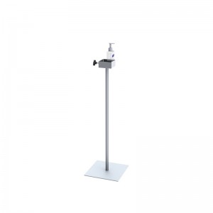 TMJ706 Gratis Stående Single Floor Metal Hand Sanitizer Display Rack