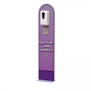 TMJ713 Oversvømmelse Stående Hånd Sanitizer Dissezer Dispensation Stand with Holder Bærbar Hand Sanitizing Stand Display