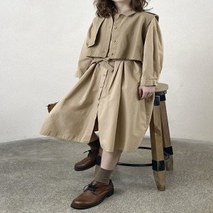 Lys- fittings design Minismst Smelly Casual Solid farve Trykt farve bomuld og linned overdimensioneret brugertilpassede 19572 ShirtDress + Waistcoat