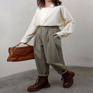 Løse kvinders bukser, der er skræddersyet til enhver lejlighed, mest komfortable linned til uformel stil Stilhed og løse bukser 11703