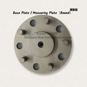 Emet skæreværktøj \\/ fastspændingsværktøj til emne \\/ bundplade (rund \\/ rektangulær \\/ uregelmæssig)