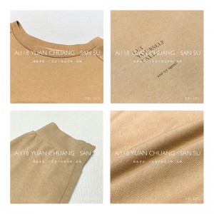 Lys- fittings design Minismst Rund Collar stil Stitchet ærmestil Casual Solid color bomuld og linned overdimensionerede brugertilpassede 12711 Sweathirts