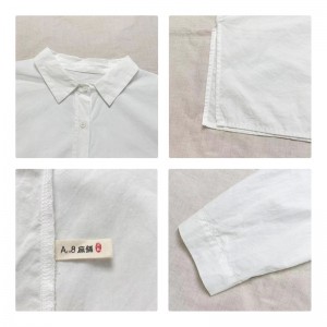 Lys- fittings design Minismst stily Casual Solid color Strited Checket overspeced extowized 17832 Loose Shirt