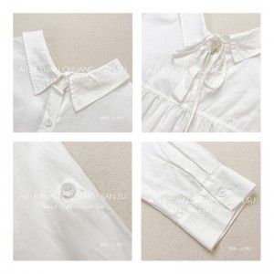 Lys- fittings design Minismst stily casual Solid color Strited Kontrollered overspecialed custoed 17831 Loose Shirt