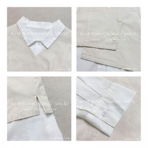 Lys- fittings design Minismst Smelly Casual Solid color Strippede Checked overspeced extra custoed 19502 Loose Shirt + Waistcoat