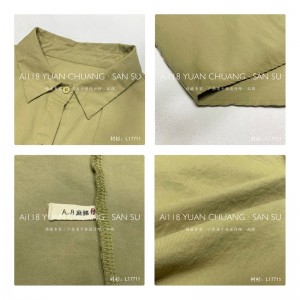 Lys- fittings design Minisilsstils casual Solid color Strited Kontrollered overspecialed custoed 17711 Loose Shirt