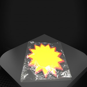 TMJ PP-718 Supermarket Poster for Detail Store Håndskrivning Papir PRICE TAG Special Label Sticker Card Burst SignPop