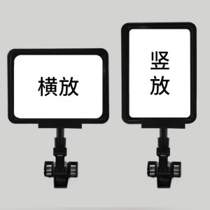 TMJ POP 029 Supermarket Shelf Plastic Price Data Strip Label Holders Tag Holdere Signering Holdere for Flat Surface med klæbebånd