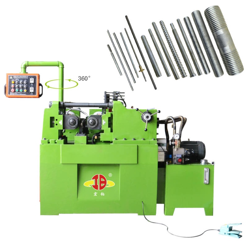 HB-50 Automatisk toakslet hydraulisk reward Thread Rolling Machine Pris i Kina diameter 6-50mm