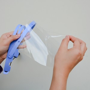 EN 166 Anti Fog Visor Anti- oil Splash Guard Fuld Face Justerbar Face Shield with 10 Replaceable Screens