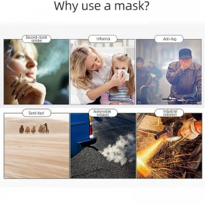 3-engangs sort maske